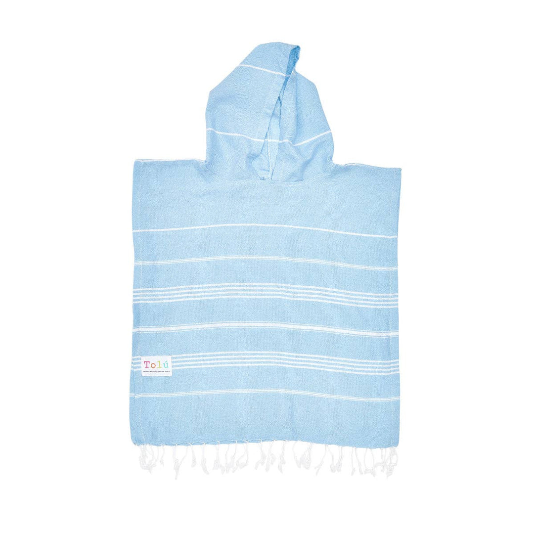 Baby Blue Kids Hooded Beach Towel