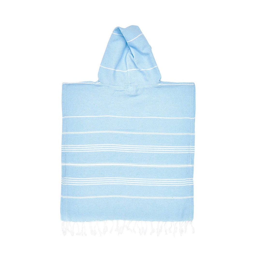 Baby Blue Kids Hooded Beach Towel