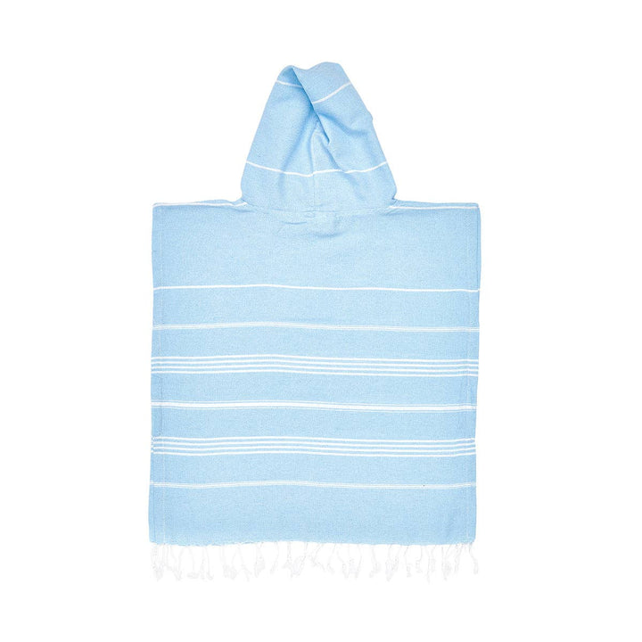 Baby Blue Kids Hooded Beach Towel