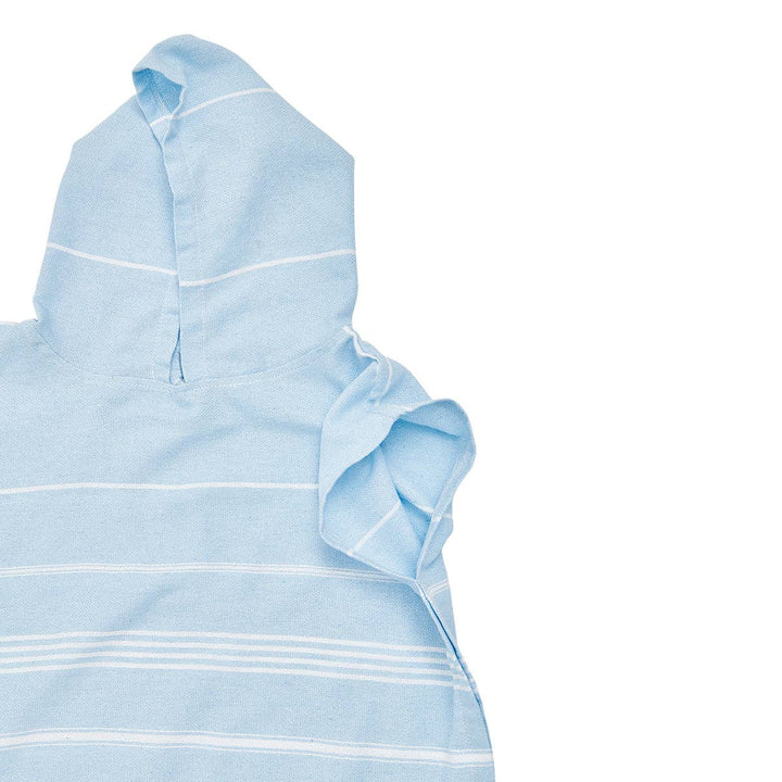 Baby Blue Kids Hooded Beach Towel