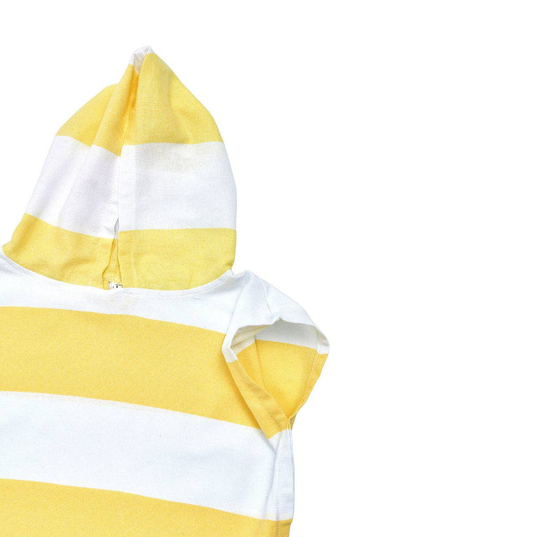 Yellow and Blue Kids Hooded Beach Towel