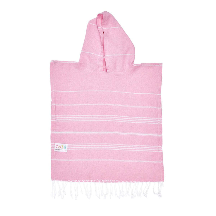 Baby Pink Kids Hooded Beach Towel