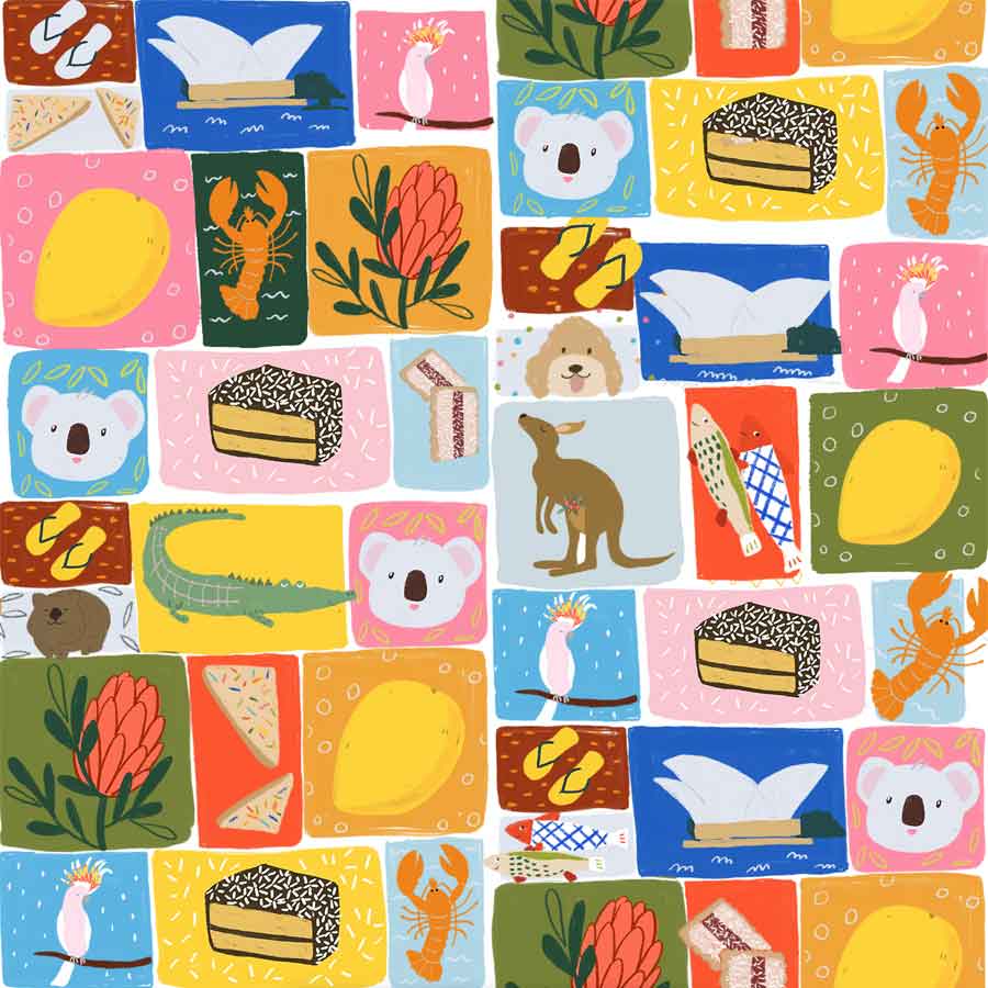 Tyoub x Suki McMaster Reusable Swim Nappy - Aussie Icons