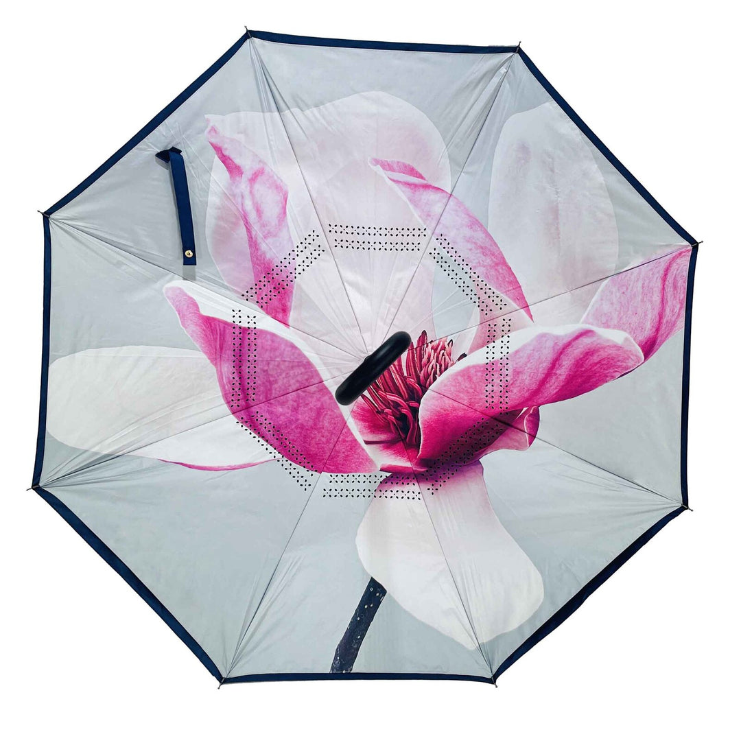 Reverse Umbrella with Sun Safe UPF50 - Pink Magnolia