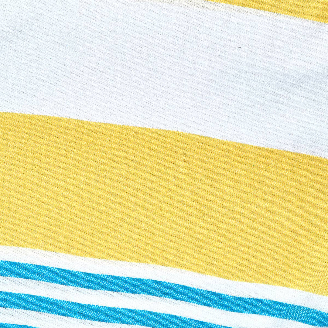Yellow and Blue Kids Hooded Beach Towel