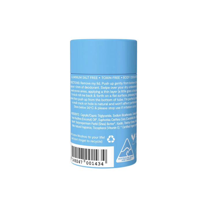 Woohoo Natural Deodorant & Anti-Chafe Stick (Surf) 60g