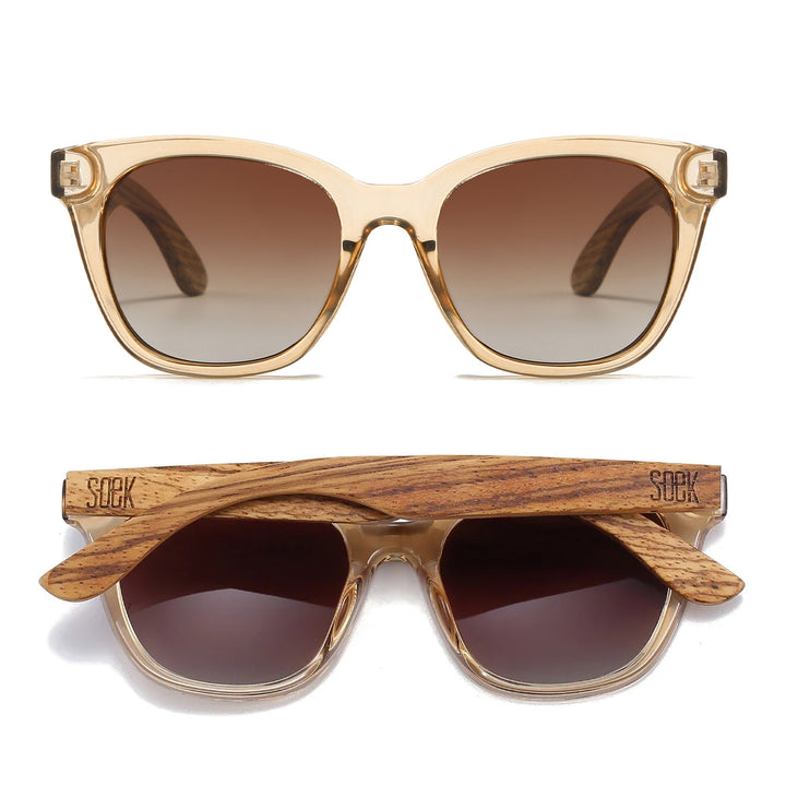 Soek Wooden Sunglasses -LILA GRACE CHAMPAGNE
