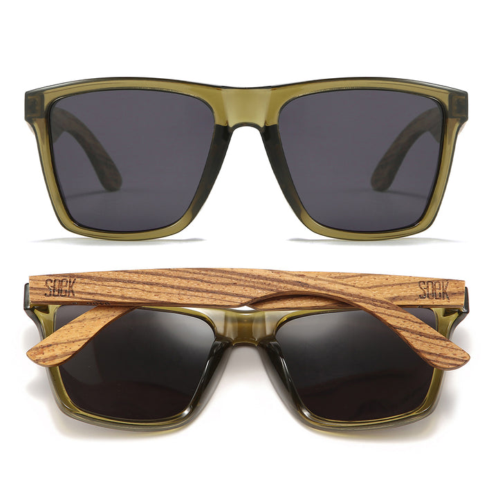 Soek Wooden Sunglasses -DALTON KHAKI