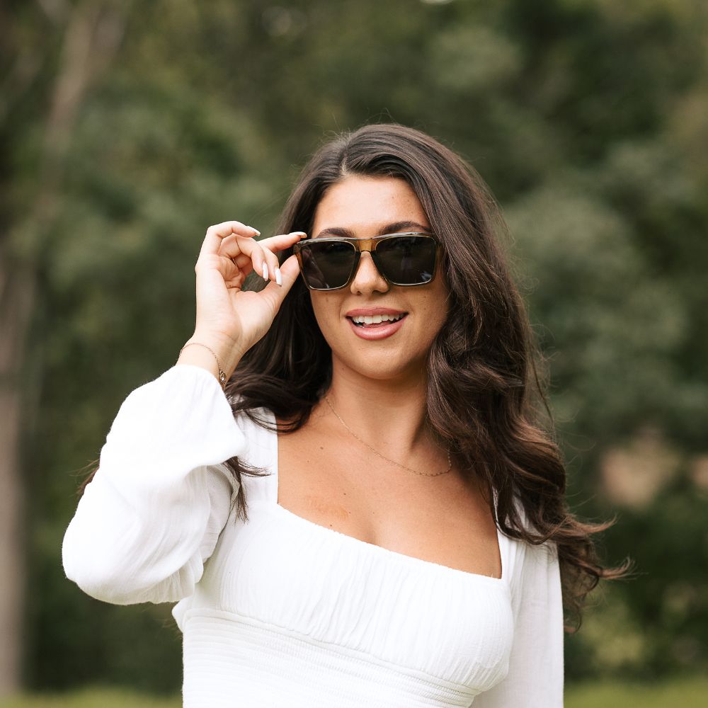 Soek Wooden Sunglasses -DALTON KHAKI