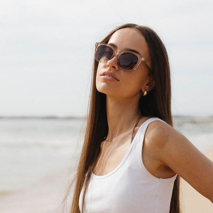 Soek Wooden Sunglasses -LILA GRACE CHAMPAGNE