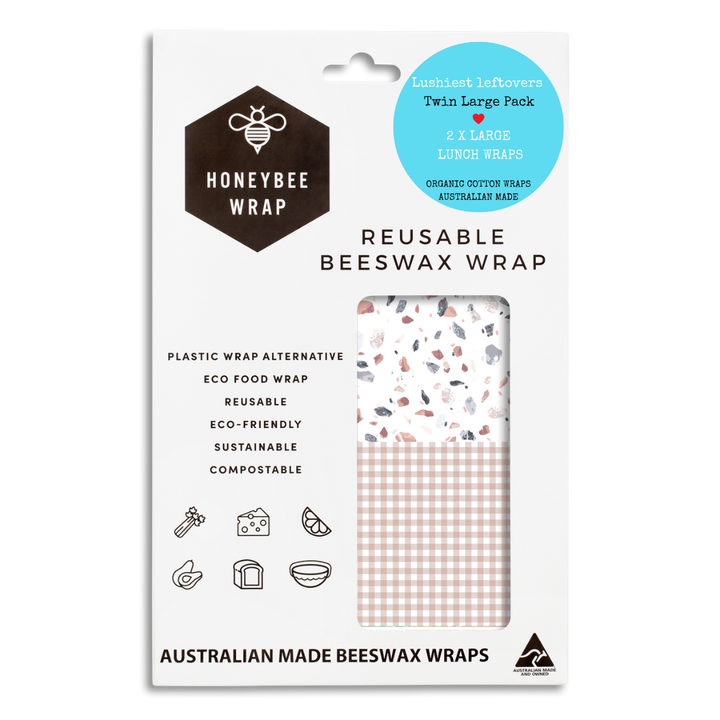 Beeswax Wraps - Twin Pack of Large Wraps