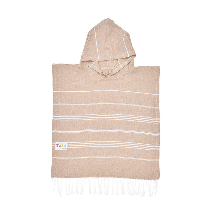 Kids Hooded Beach Towel - Beige