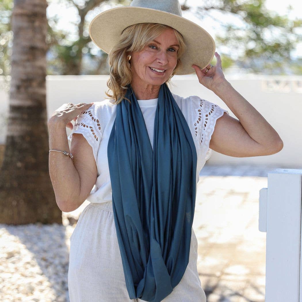 Sun Wrap UPF50+, Gloss Indian Teal: S/M (size 6-14)