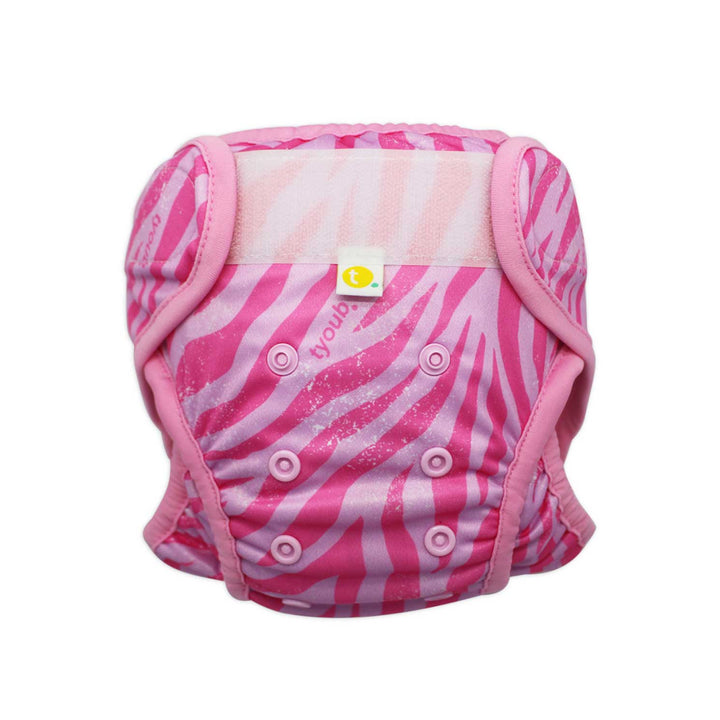 Adjustable Reusable Swim Diaper and Wet Bag - Tiger Pink