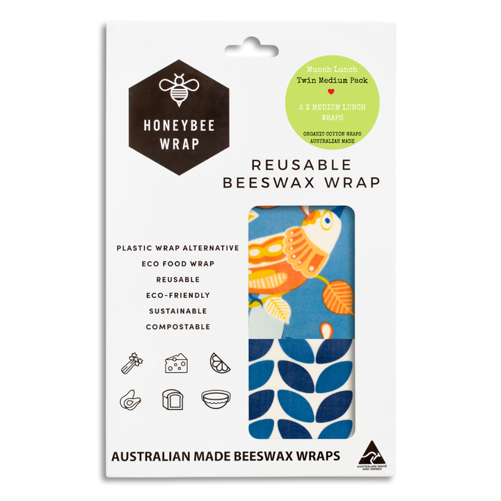 Beeswax Wraps Twin Pack - Medium Wraps