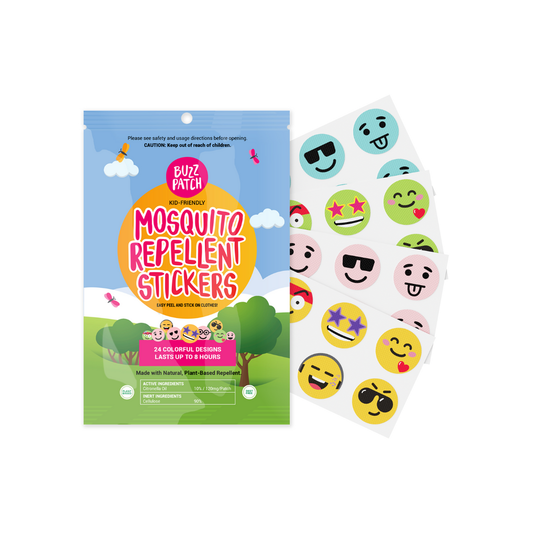 Buzz Patch Mosquito Repellent Stickers - 24 Stickers