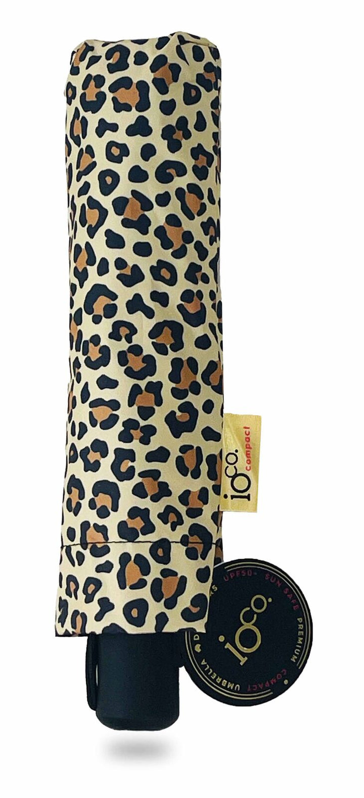 Sun Safe Compact Umbrella - Leopard