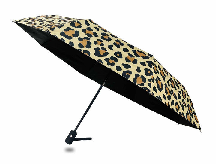Sun Safe Compact Umbrella - Leopard