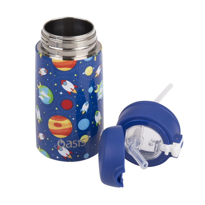 Oasis Kids Insulated Drink Bottle with Sipper - Outer Space