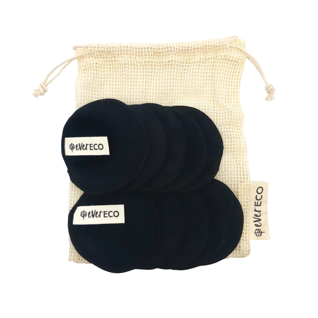 Reusable Bamboo Facial Pads - 10 Pack with Wash Bag