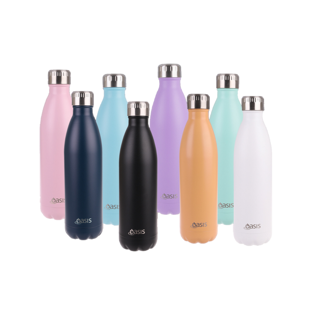 Stainless Steel Double Walled Drink Bottles - 750ml