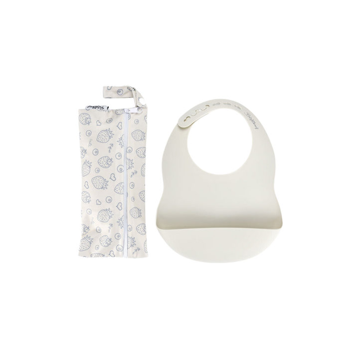 Silicone Bib with Waterproof Bag