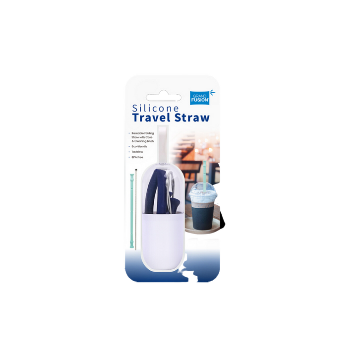 Silicone Travel Straw Set