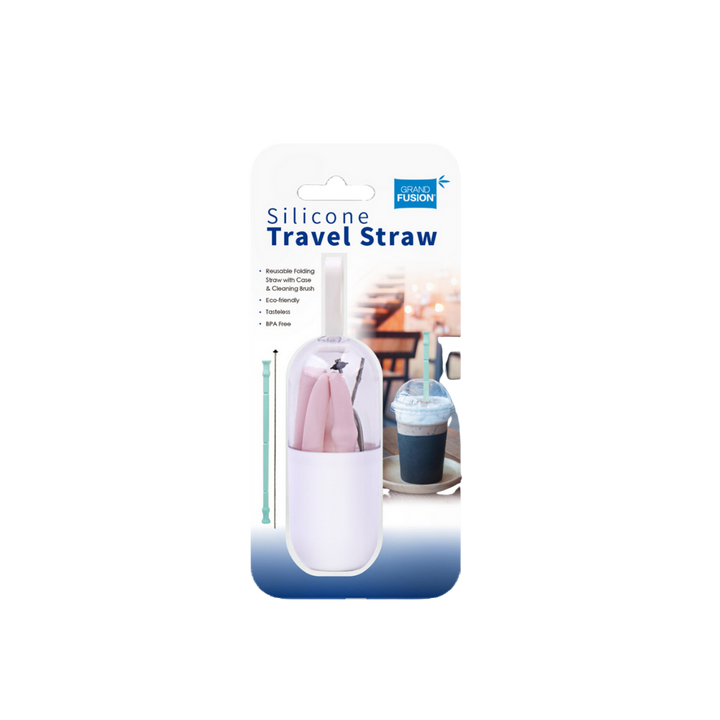 Silicone Travel Straw Set