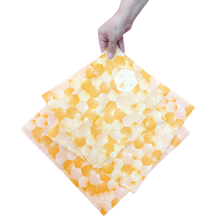 BeesWax Food Wraps - 4 Wrap Starter Set