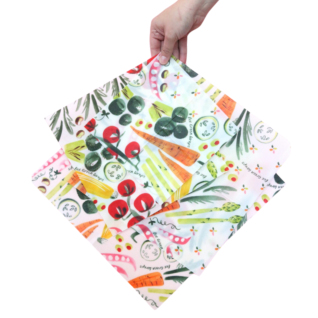 BeesWax Food Wraps - 4 Wrap Starter Set