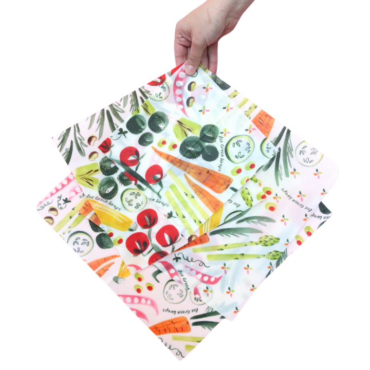 BeesWax Food Wraps - 4 Wrap Starter Set