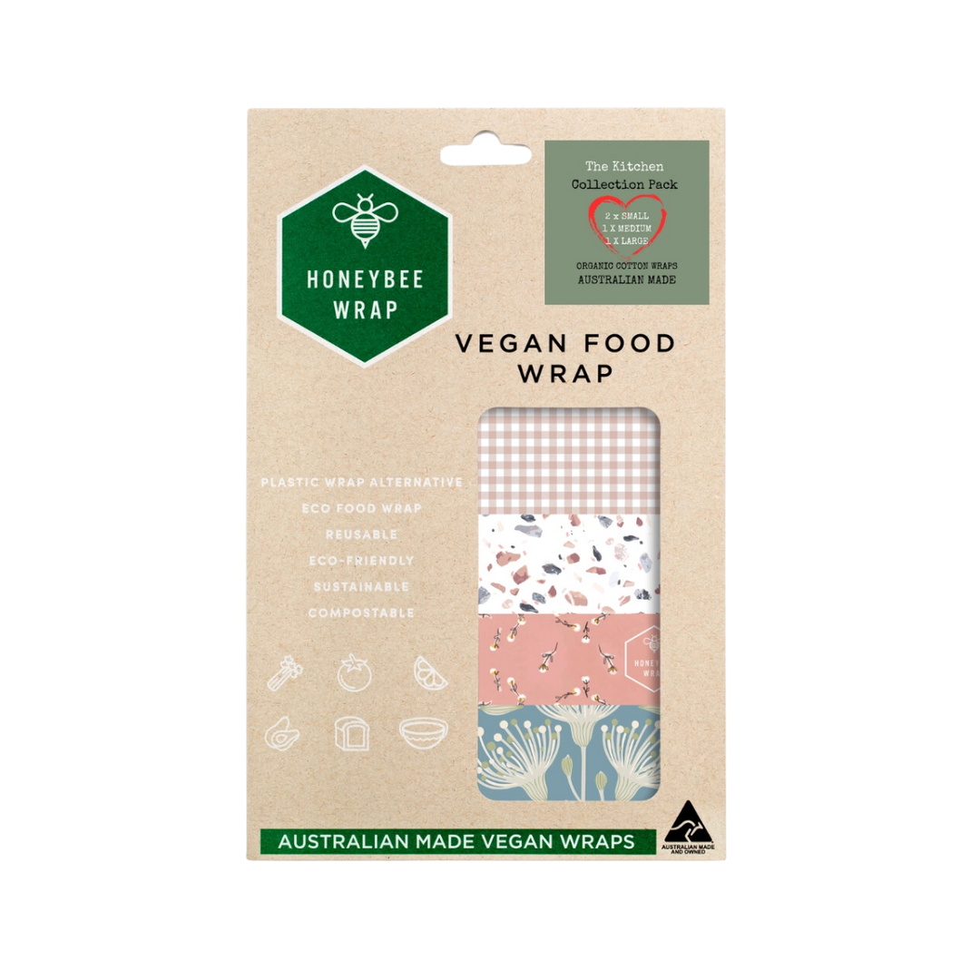 Vegan Food Wraps - The Kitchen Collection 4 Pack