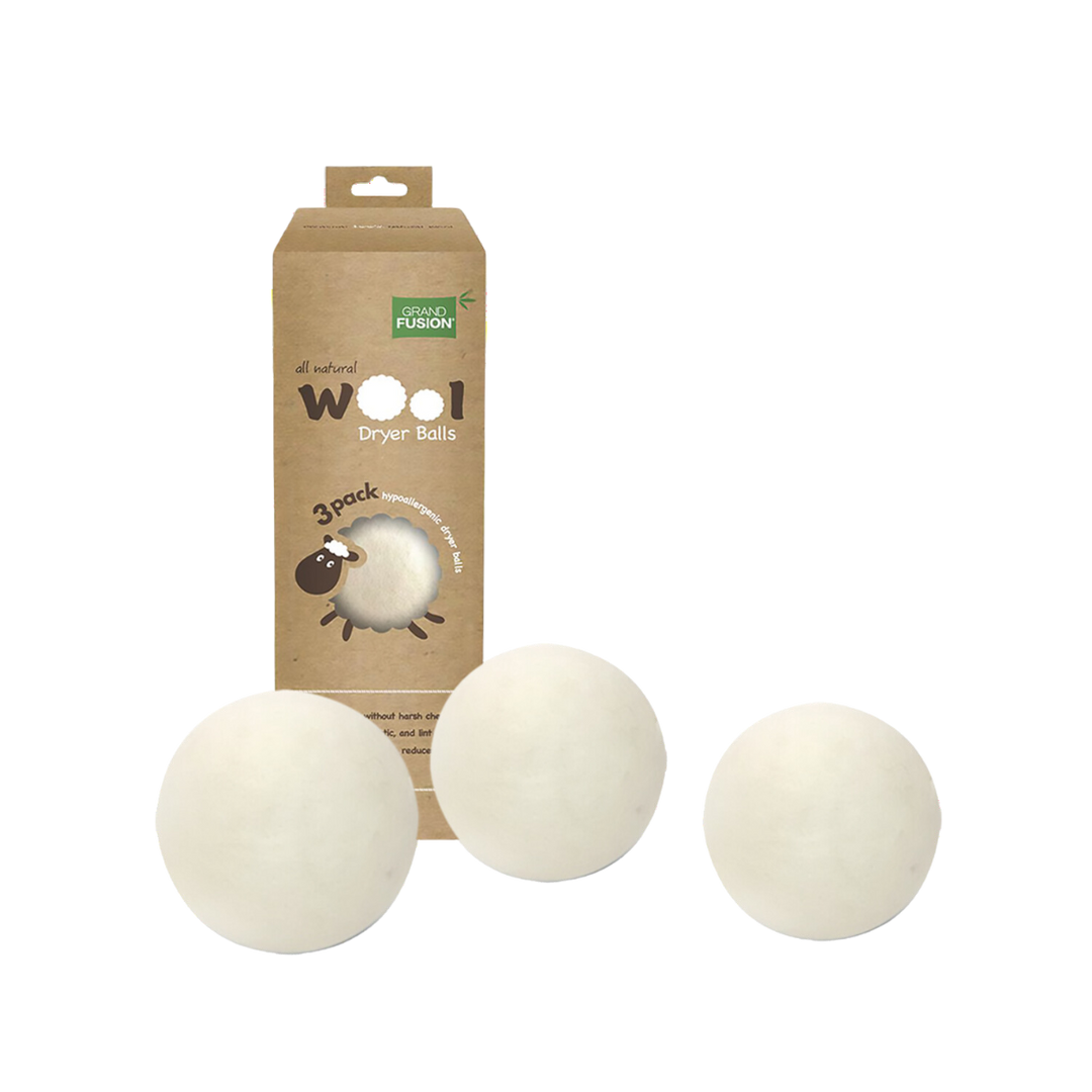 All Natural Wool Dryer Balls - 3 Pack