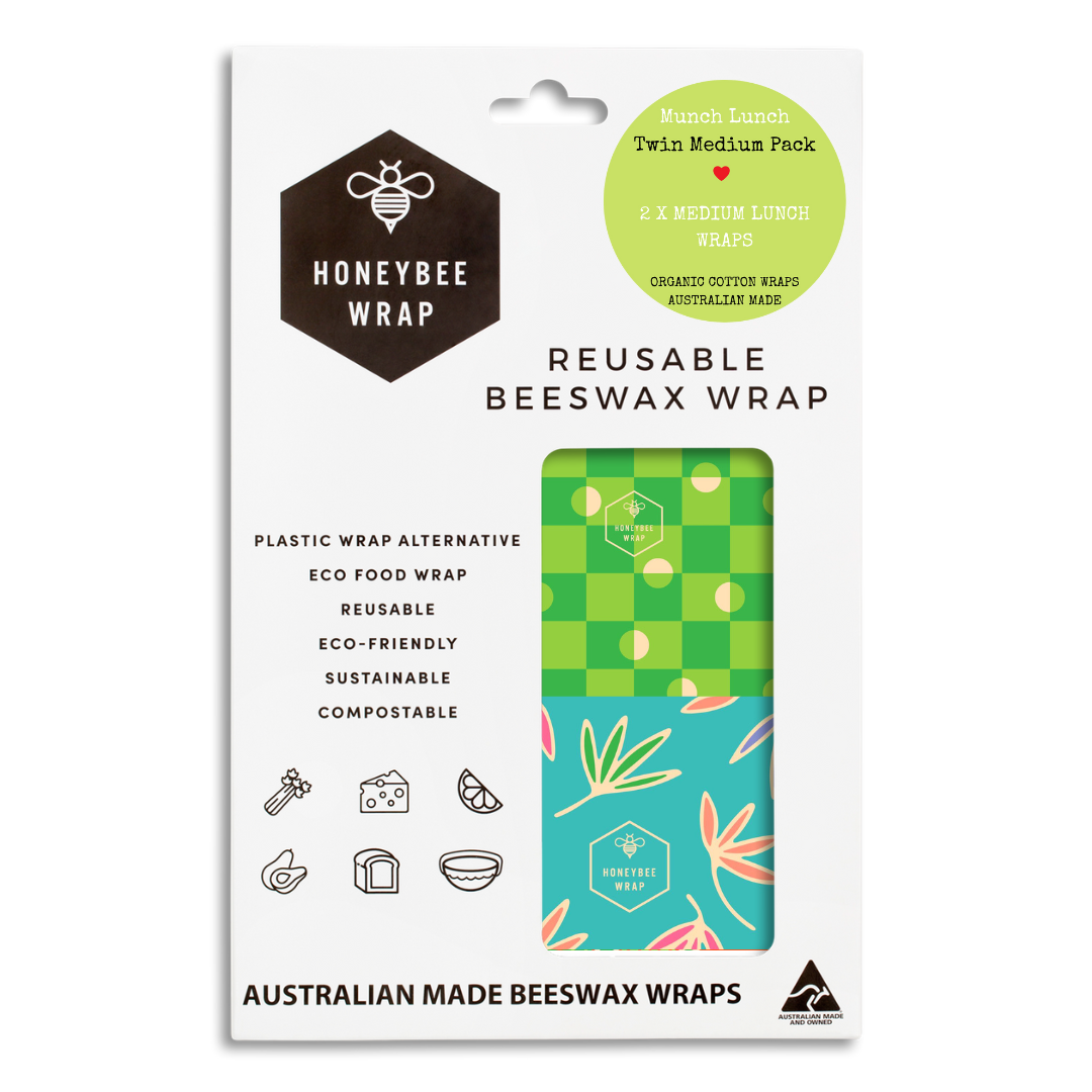 Beeswax Wraps Twin Pack - Medium Wraps