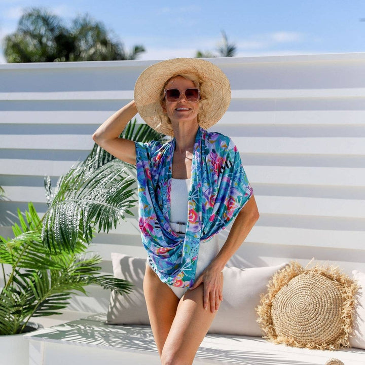 Sun Wrap UPF50+, The Mighty Jungle by Deb McNaughton: S/M (size 6-14)