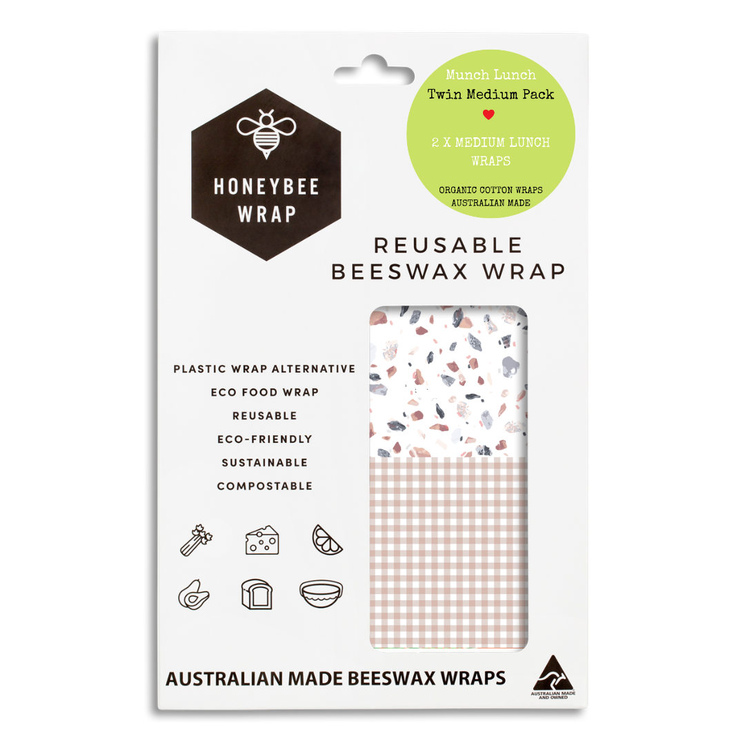 Beeswax Wraps Twin Pack - Medium Wraps