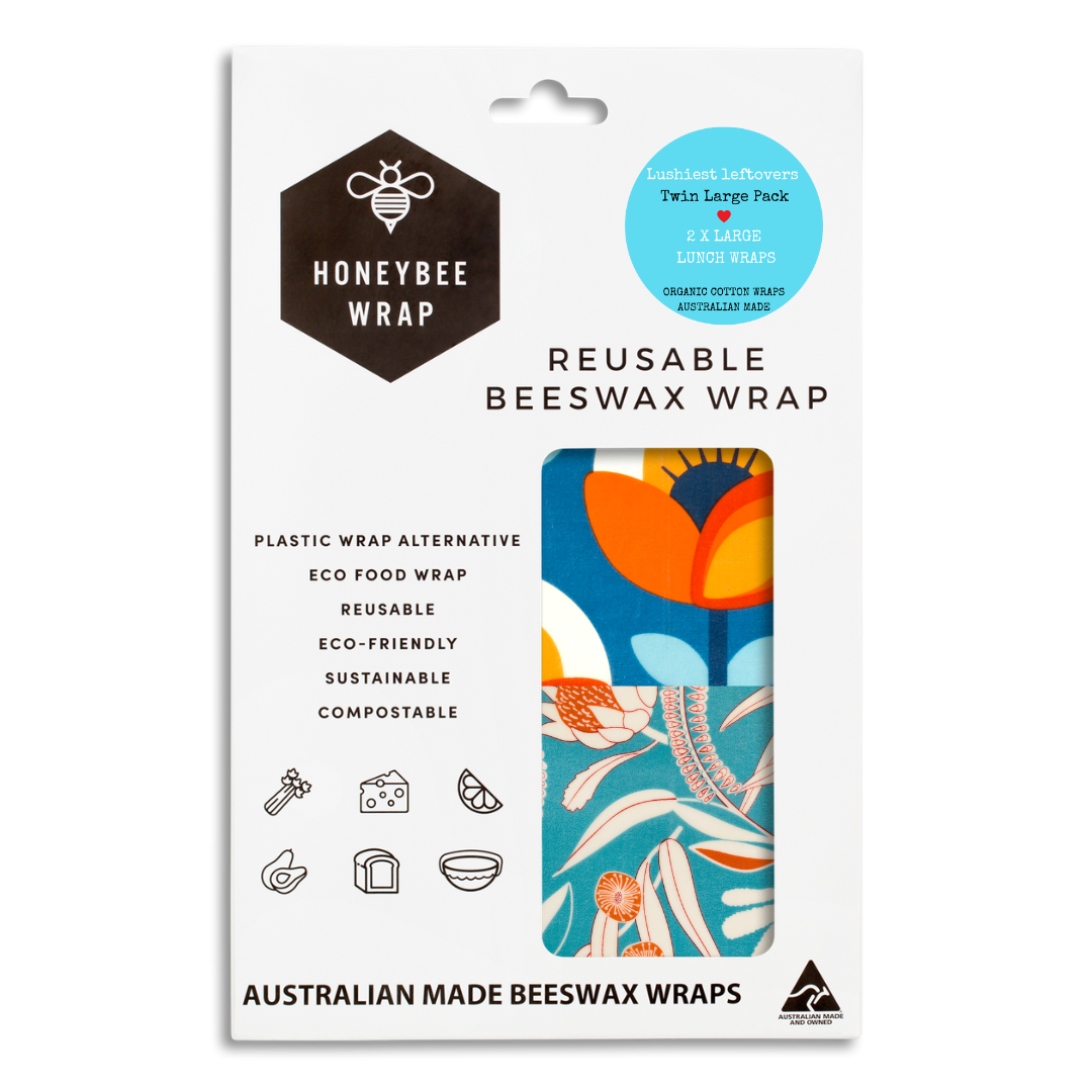Beeswax Wraps - Twin Pack of Large Wraps