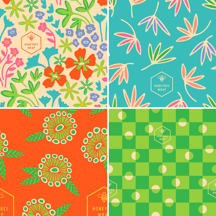 Beeswax Wraps Twin Pack - Medium Wraps