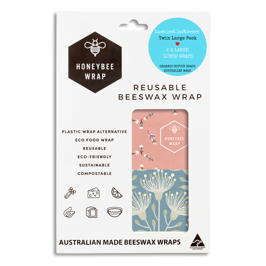 Beeswax Wraps - Twin Pack of Large Wraps