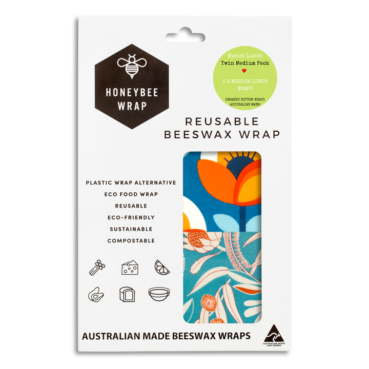 Beeswax Wraps Twin Pack - Medium Wraps