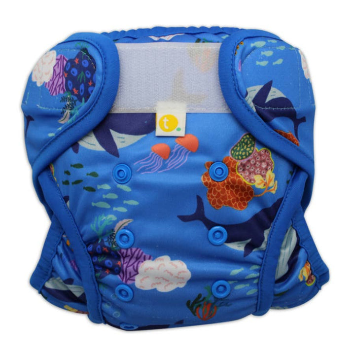 Tyoub x Suki McMaster Reusable Swim Nappy - Whales
