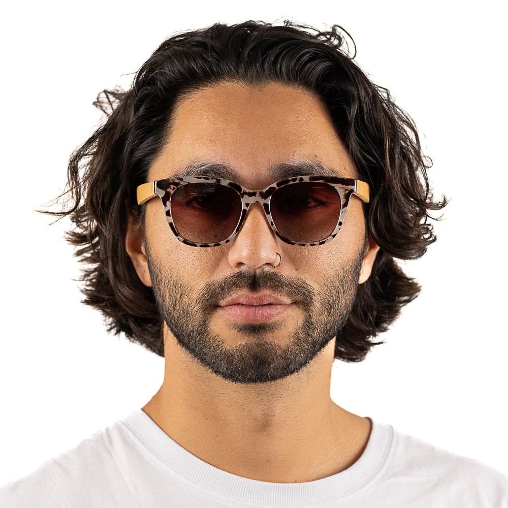 Soek Wooden Sunglasses -LILA GRACE IVORY TORTOISE