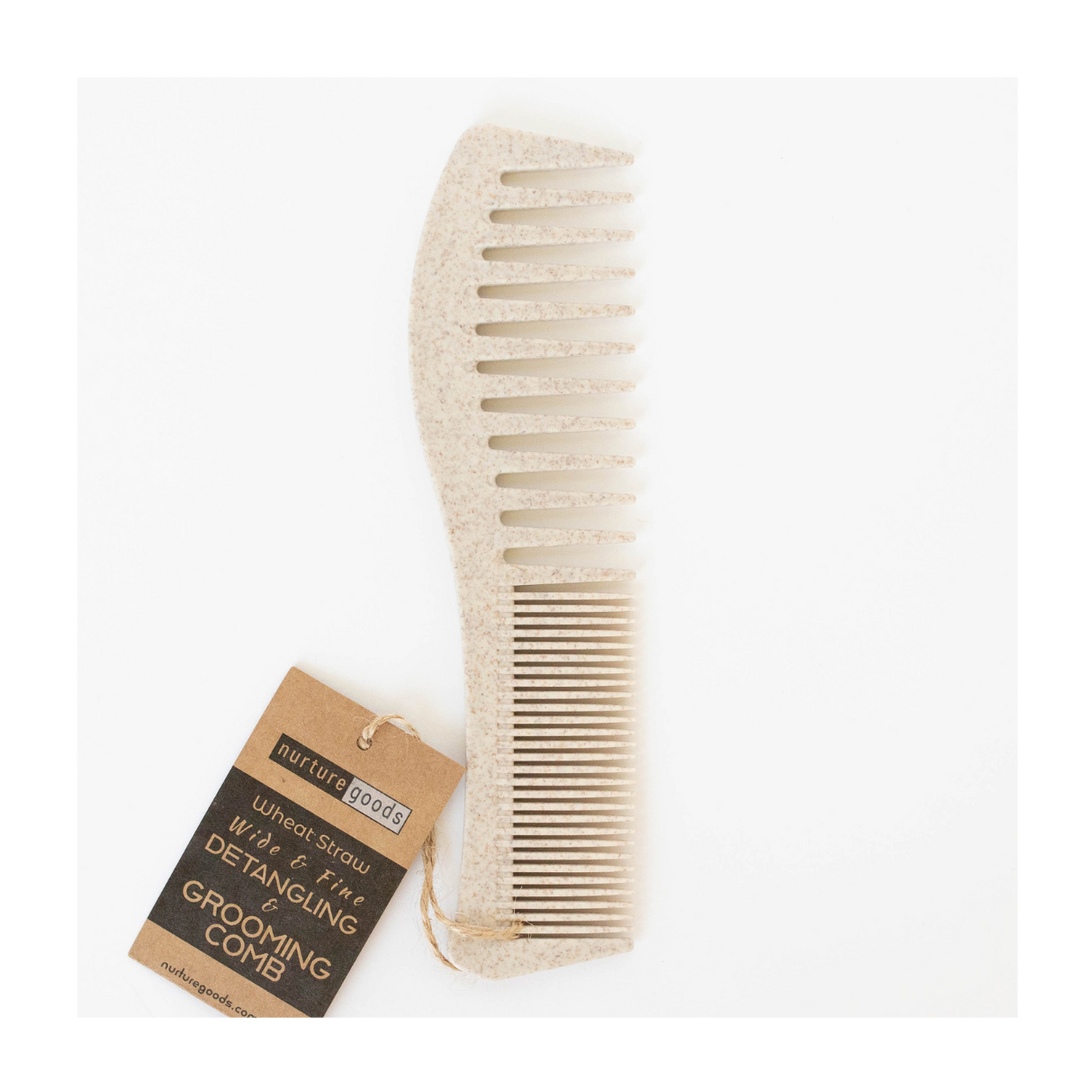 Wheat Straw Detangling & Grooming Comb