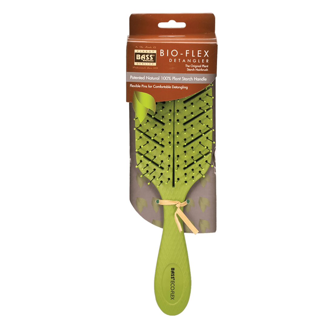 Bio-Flex Detangler Hair Brush - Olive Green