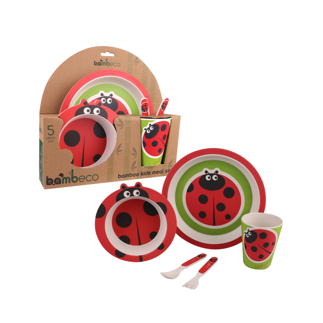 Kids 5 Piece Meal Set  - Lady Bug