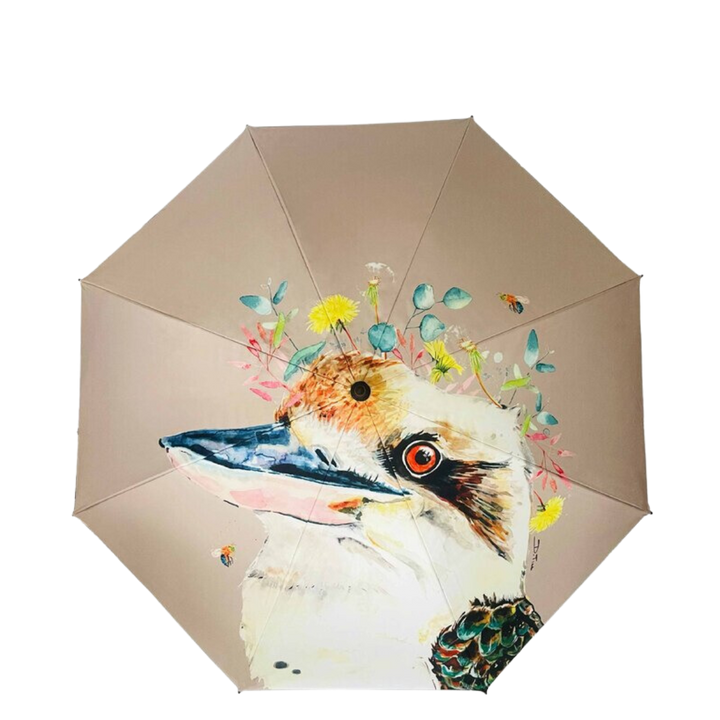 Sun Safe Compact Umbrella - Kookaburra