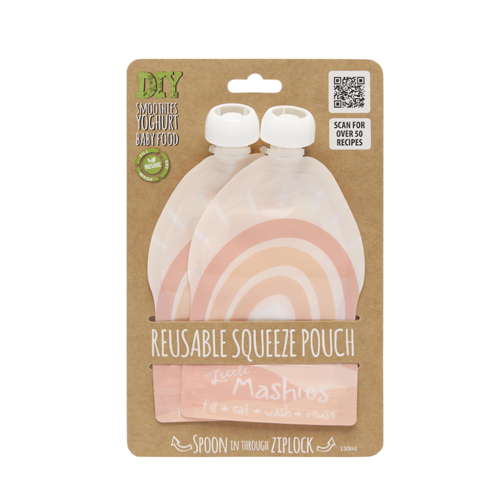 Reusable Squeeze Pouches - 2 pack