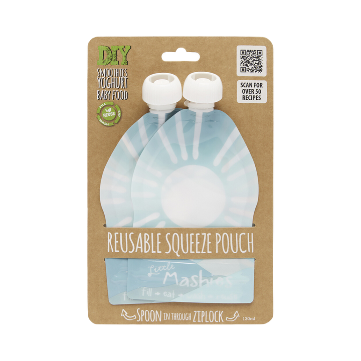 Reusable Squeeze Pouches - 2 pack