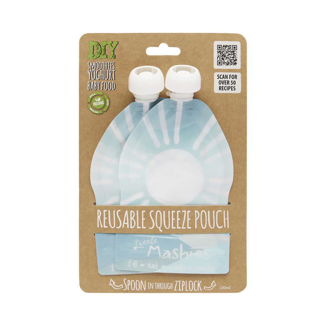 Reusable Squeeze Pouches - 2 pack