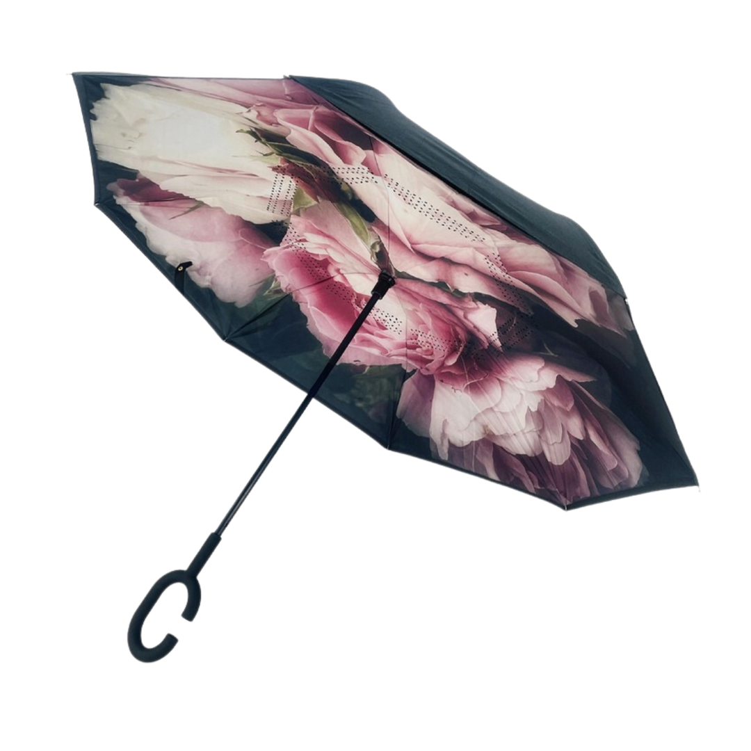 Reverse Umbrella with Sun Safe UPF50 - Vintage Roses
